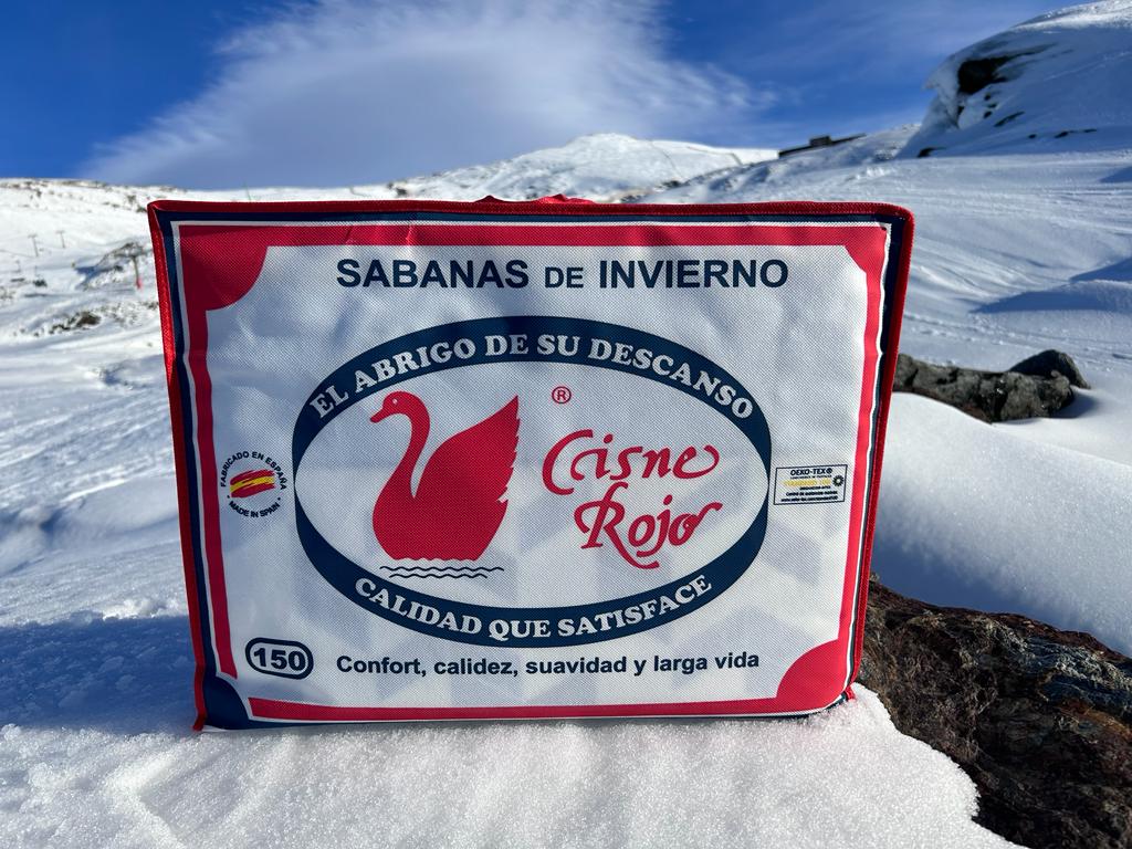 Sábana pirineo Mod. Hojas, Cisne Rojo, La Tienda Clásica